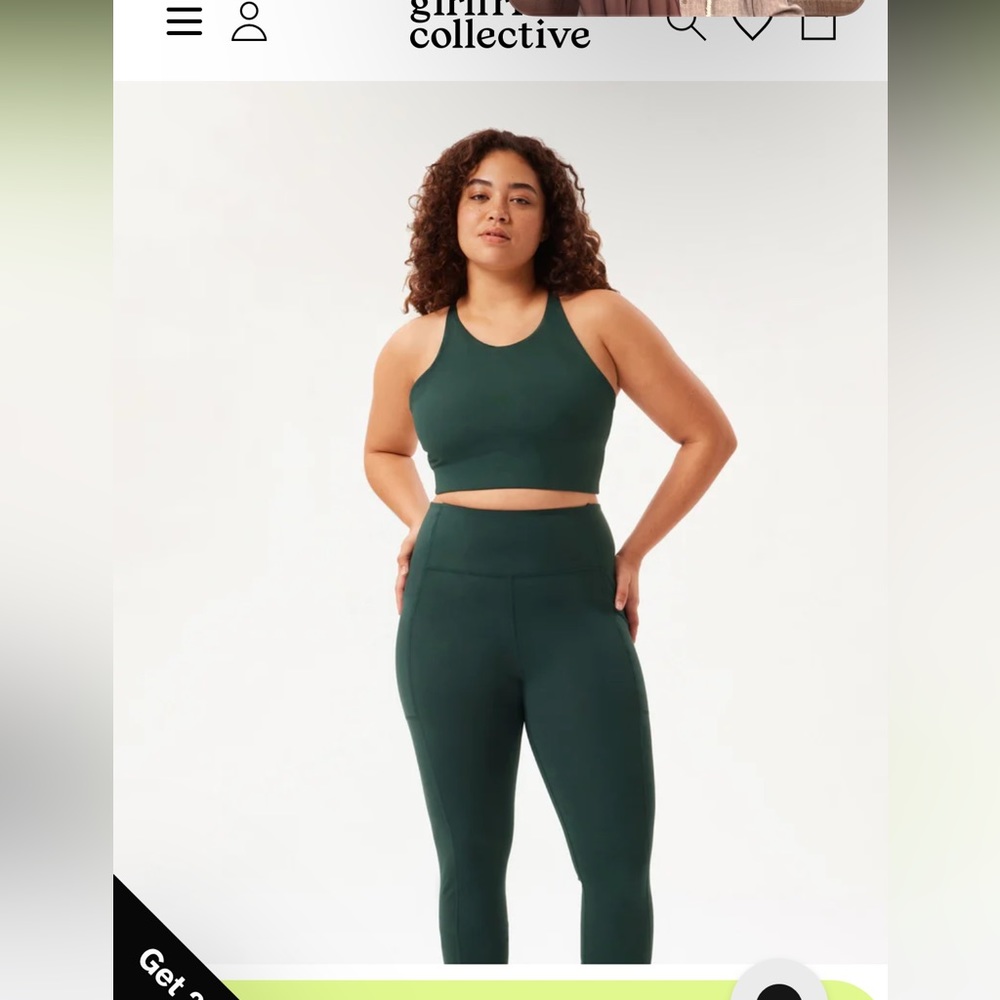 Girlfriend collective pants high rise compressive leggings